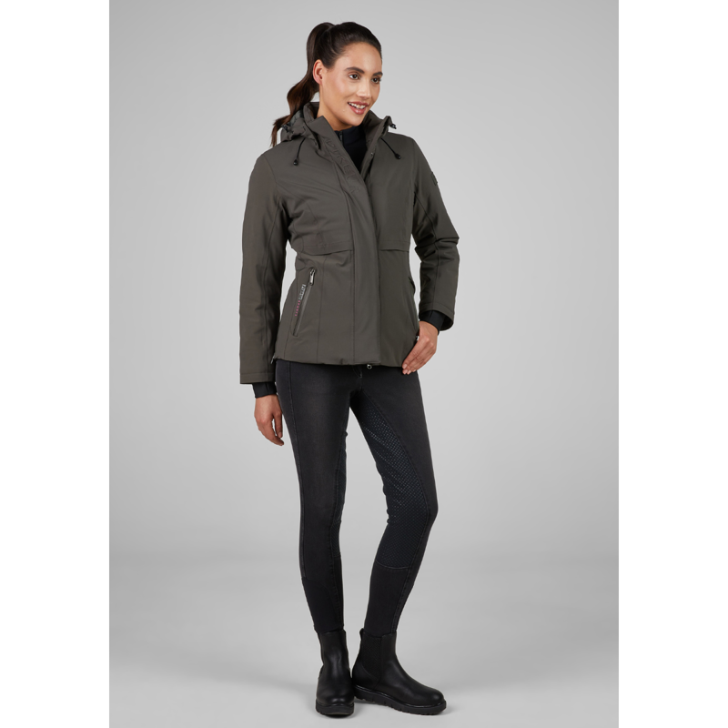 Pikeur Ladies Waterproof Jacket - Deep Khaki-7