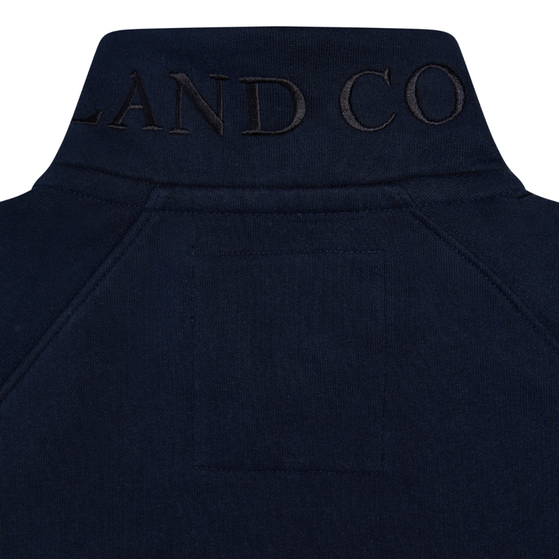 Holland Cooper Sporting Goods Zip Henley - Ink Navy-8