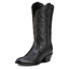 Ariat Women's Heritage R Toe Western Boot - Wide - Black Deertan