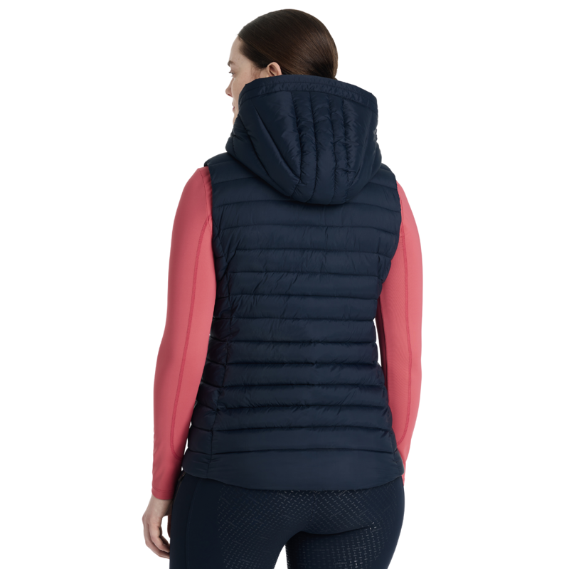 LeMieux Rose Hooded Puffer Gilet - Navy-1