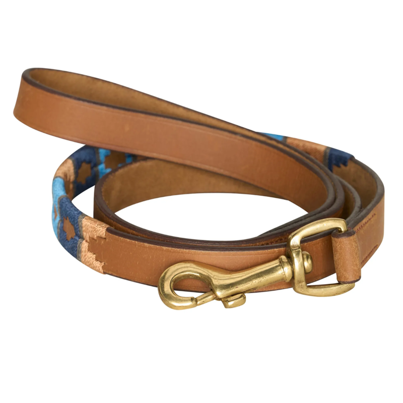 HV Polo Camila Dog Lead - Cognac/Navy