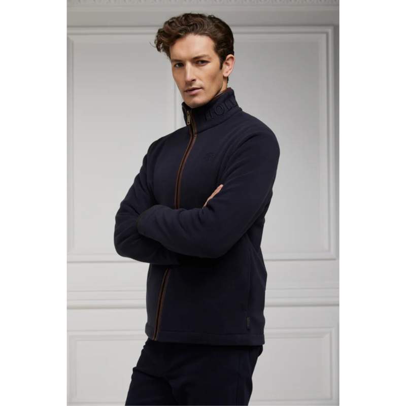 Holland Cooper Men's Country Fleece Jacket - Ink Navy-2