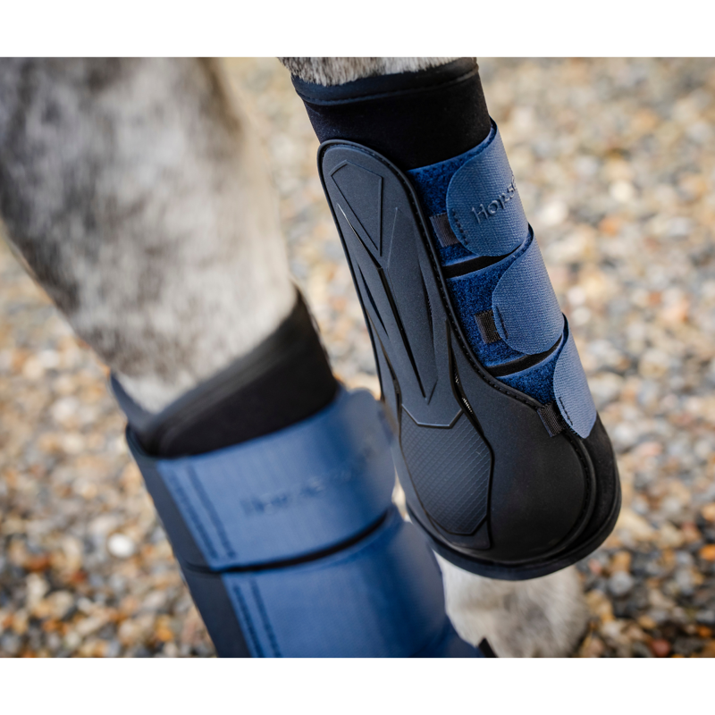 Horseware Classic Brushing Boots - Large - Navy-1