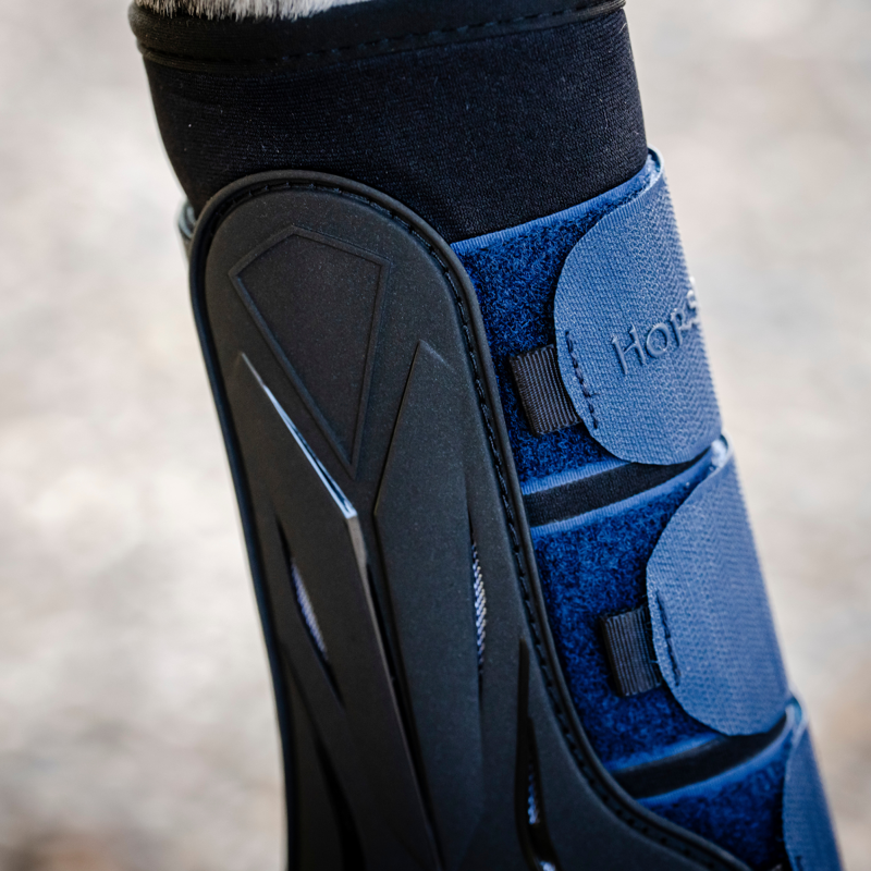 Horseware Classic Brushing Boots - Large - Navy-5