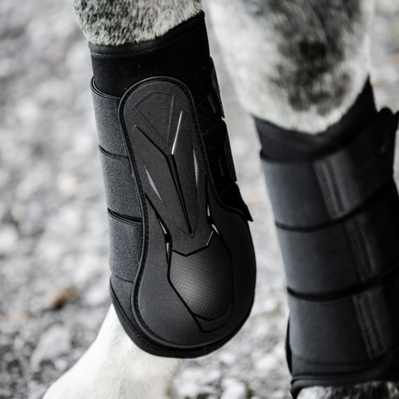 Horseware Classic Brushing Boots - Large - Black/Black-2