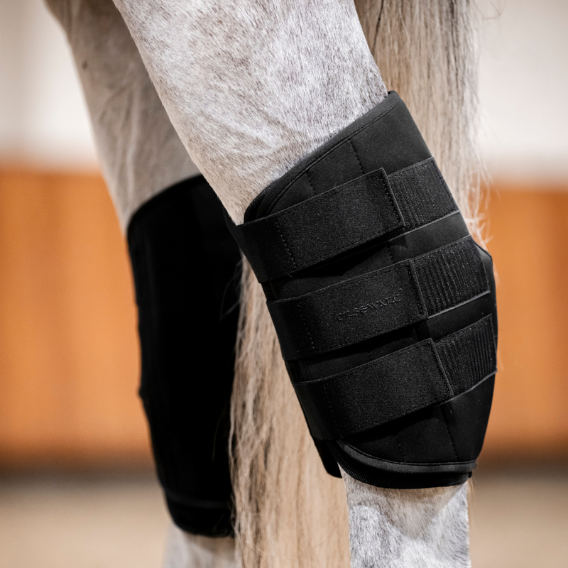 Horseware Ice Gel Hock Boots - L -Black/Black