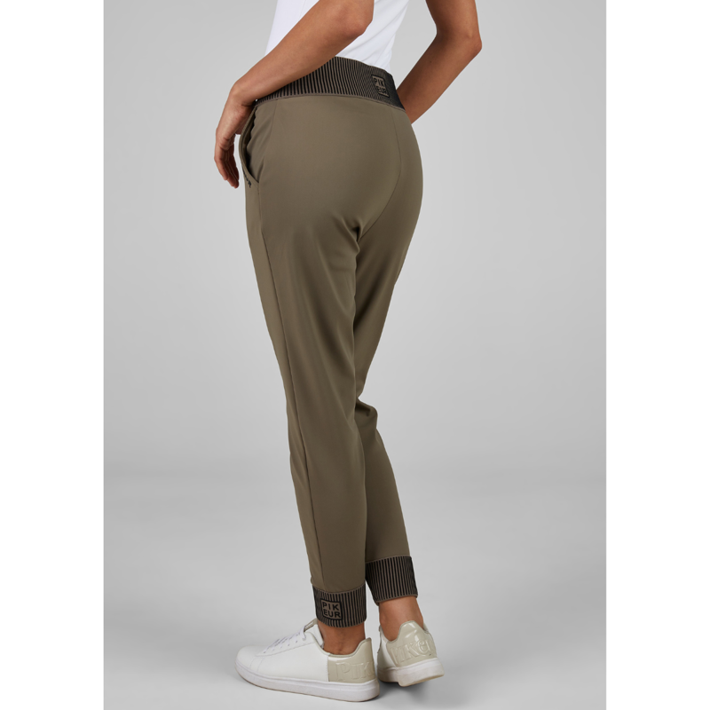 Pikeur Selection Ladies Jogger Pants - Slate Brown-3