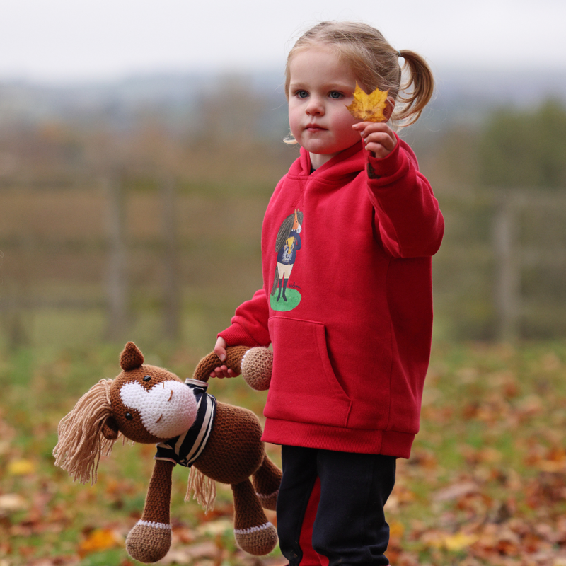 Shires Children's Winnie and Me Hoodie - Red-10