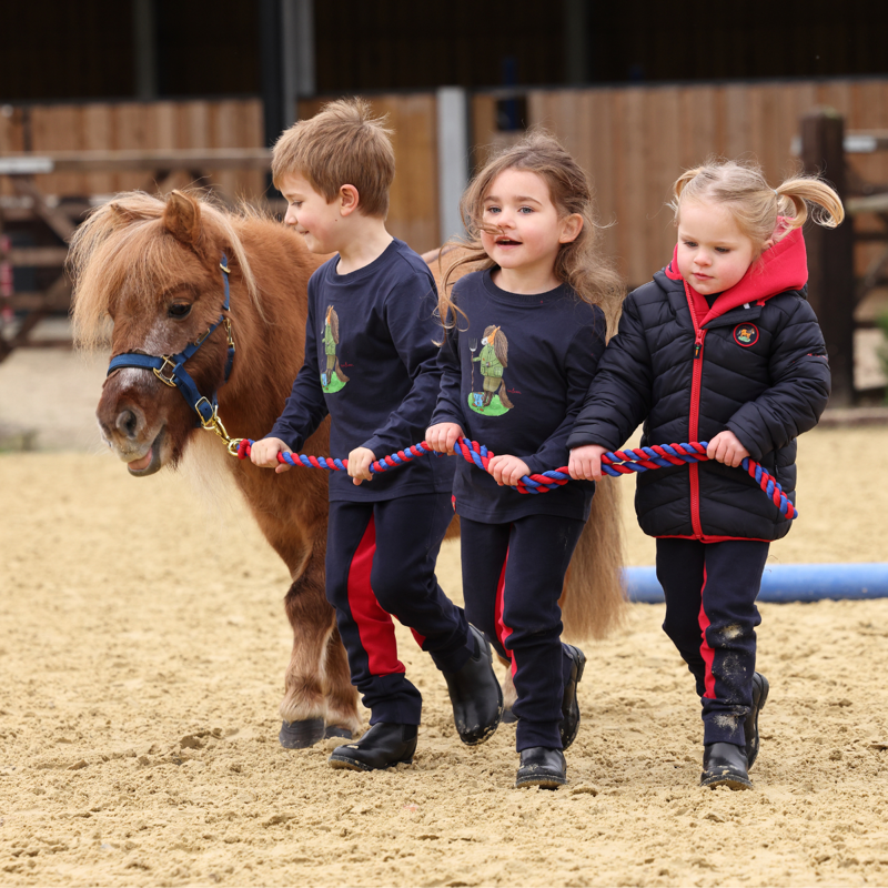 Shires Winnie and Me Long Sleeve Top - Navy-8