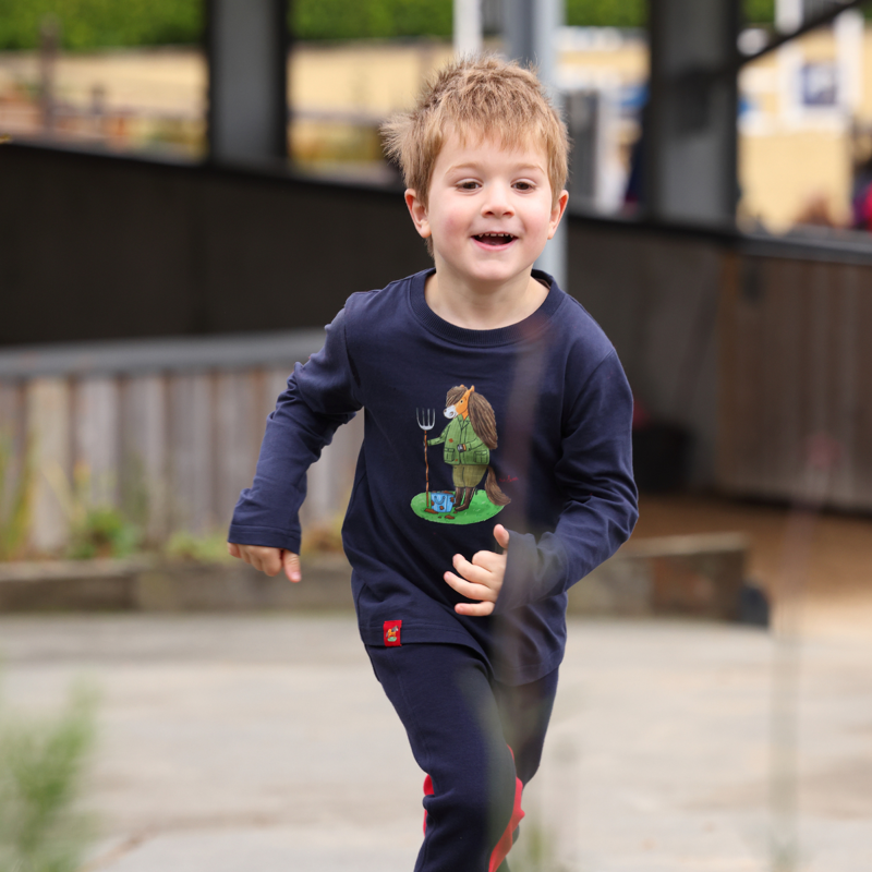 Shires Winnie and Me Long Sleeve Top - Navy-5