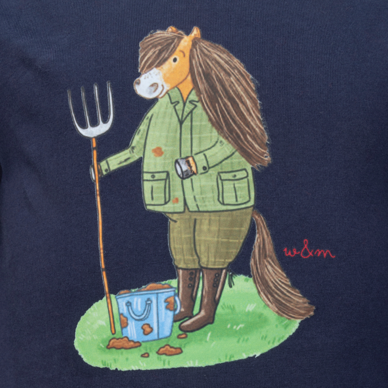 Shires Winnie and Me Long Sleeve Top - Navy-2