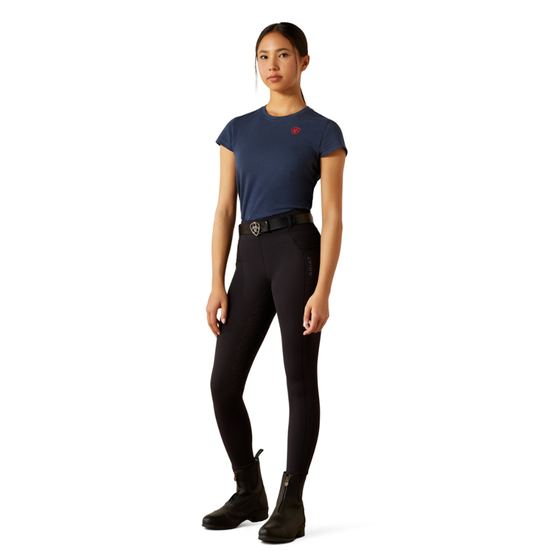 Ariat Youth Venture 2.0 Thermal Full Seat Tight - Black-1