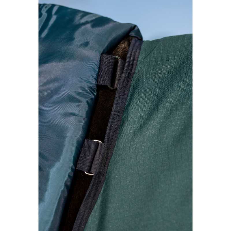 Horseware Amigo Ripstop 900D Plus 100g Turnout Rug - Dynasty Green/Navy Silver-4