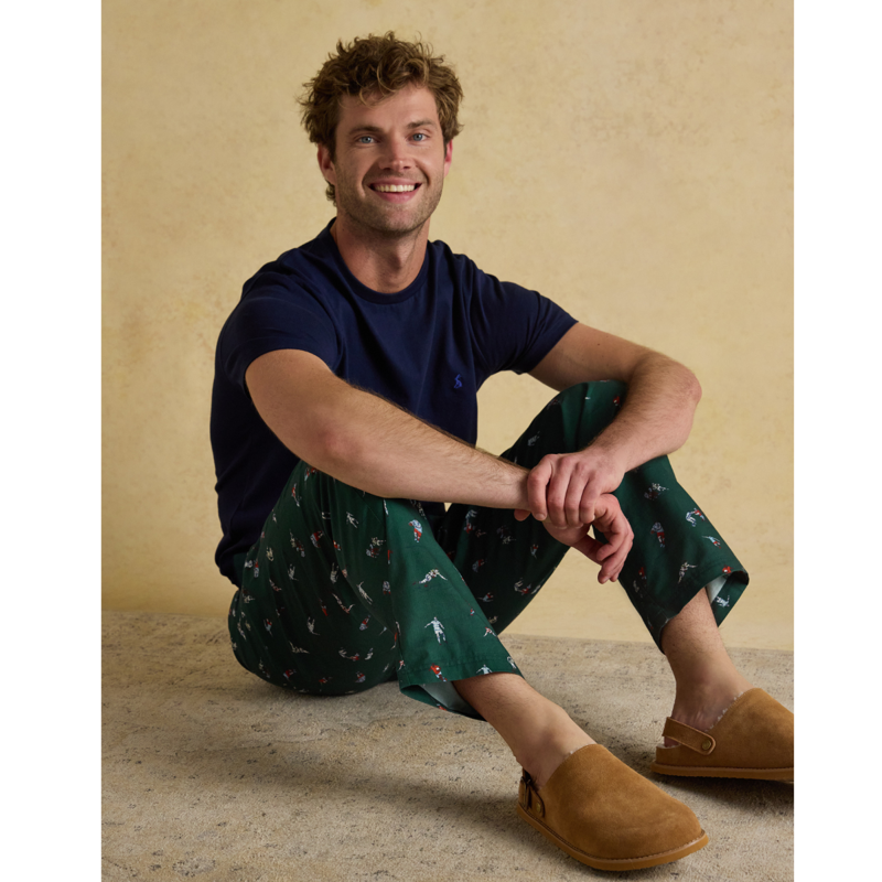 Joules Men's Dozer Pyjama Bottoms - Green-4