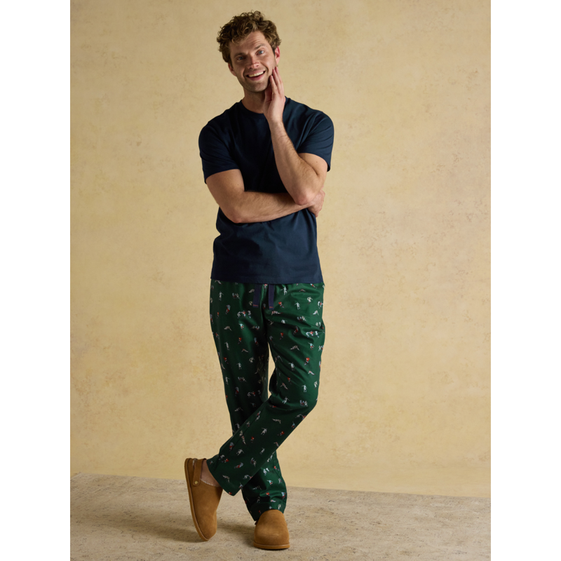 Joules Men's Dozer Pyjama Bottoms - Green-3