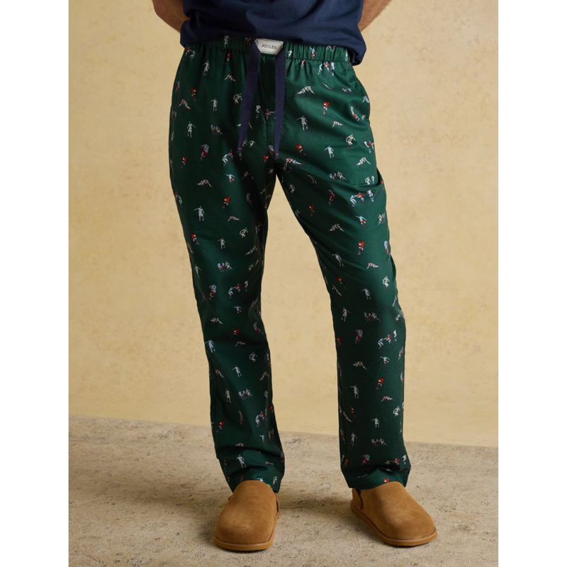 Joules Men's Dozer Pyjama Bottoms - Green-1