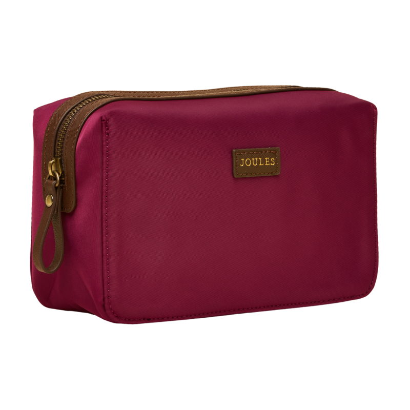 Joules Edie Cosmetic Bag - Berry Red-1