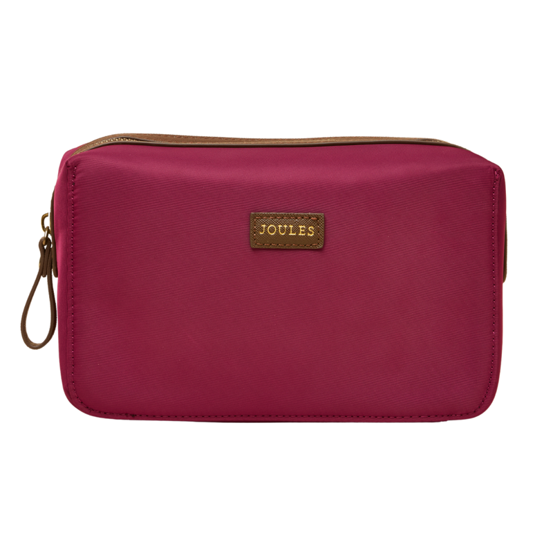 Joules Edie Cosmetic Bag - Berry Red