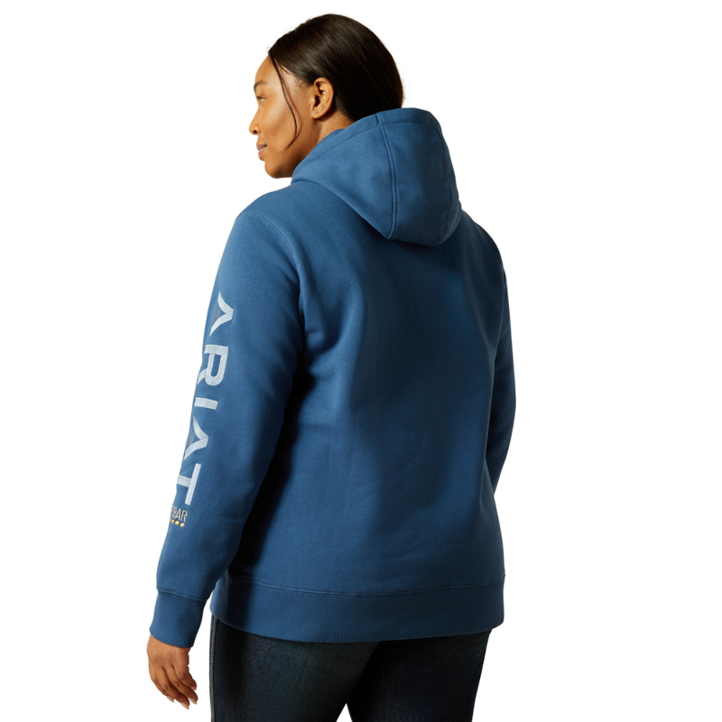 Ariat Women's Rebar Graphic Hoodie - Ensign Blue/Endless Sky-1