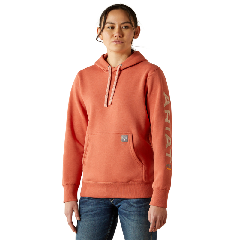 Ariat Women's Rebar Graphic Hoodie - Aragon Heather/Cameo