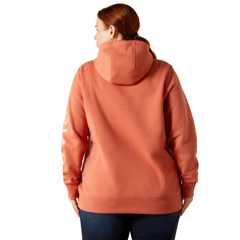 Ariat Women's Rebar Graphic Hoodie - Aragon Heather/Cameo-3
