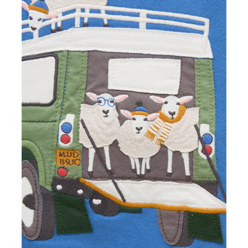 Joules Boys' Artwork Applique Sweatshirt - Blue-3
