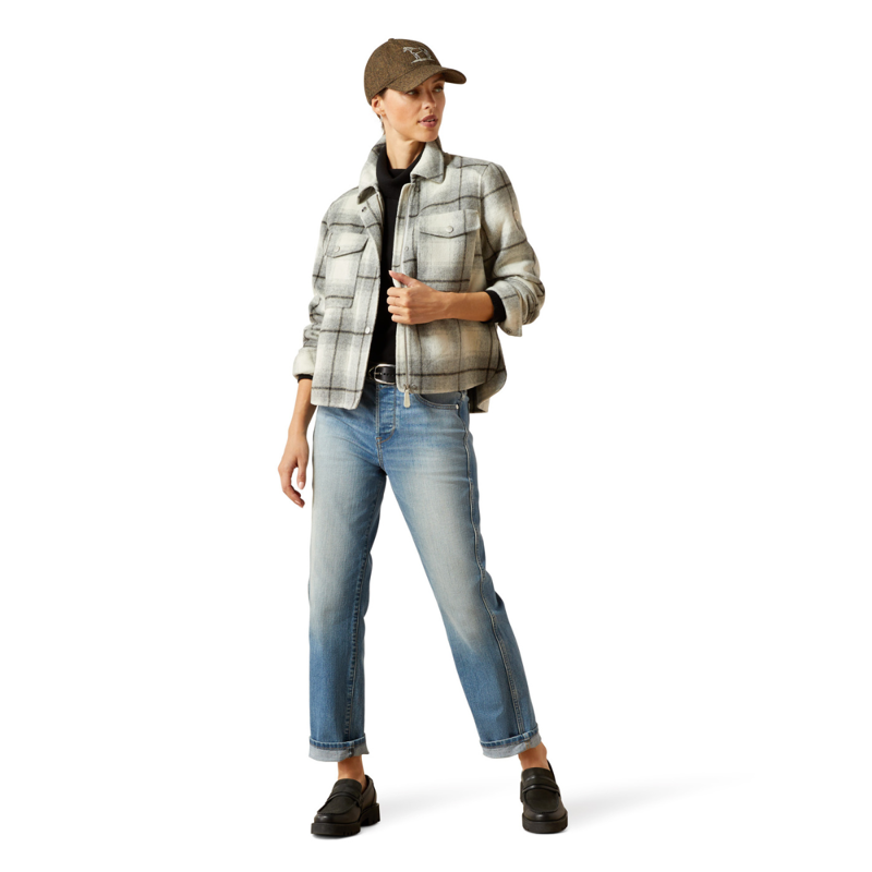 Ariat Women's Warrington Jacket - Grey Plaid-4
