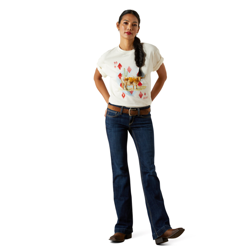 Ariat Women's Aces T-Shirt - Papyrus-3