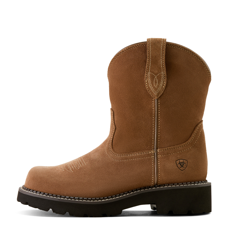 Ariat Women's Fatbaby Slouch Western Boot - Crushed Peanut-1