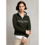 Holland Cooper Sporting Goods Zip Henley - Racing Green