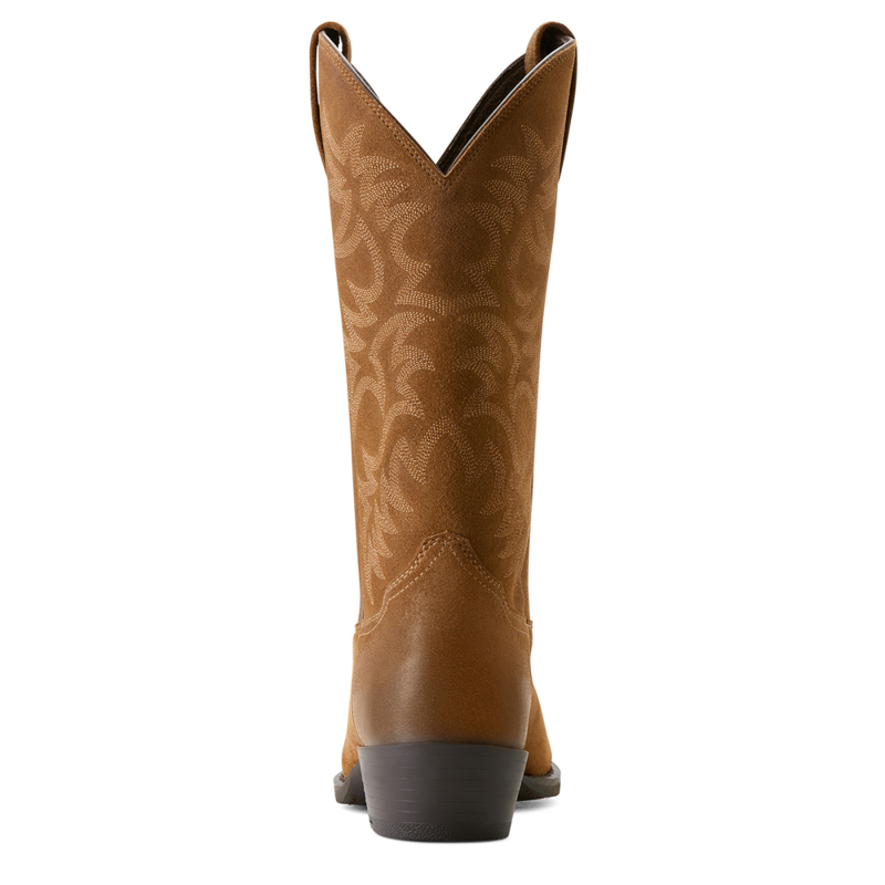 Ariat Men's Heritage R Toe Western Boot - Dijon Suede-2