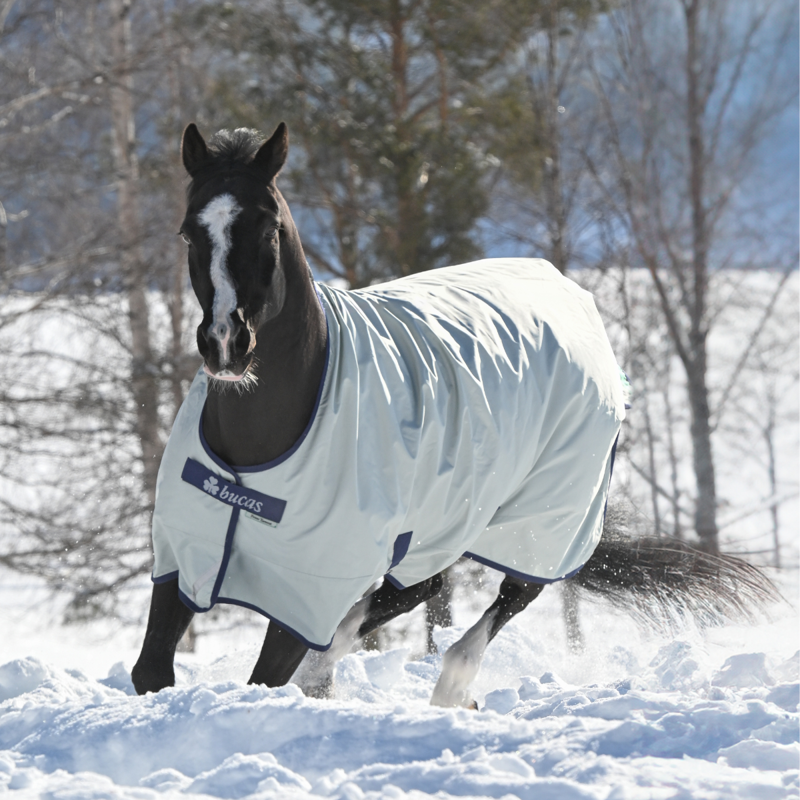 Bucas Power Medium Turnout Rug - Silver-3