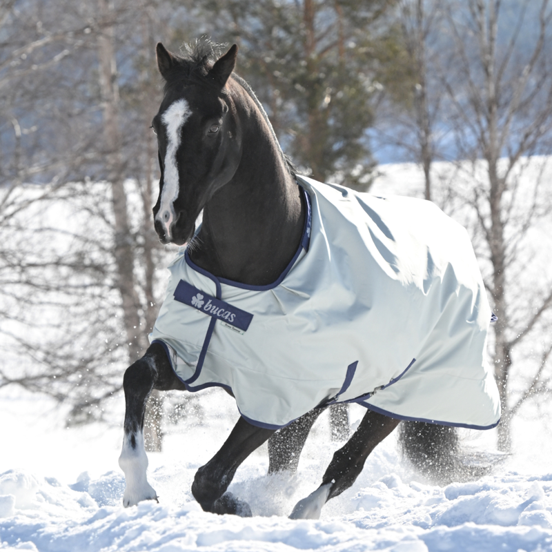 Bucas Power Medium Turnout Rug - Silver-2