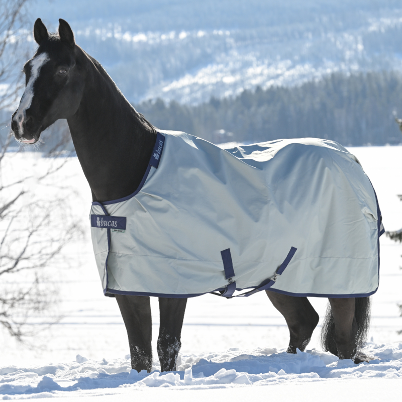 Bucas Power Medium Turnout Rug - Silver