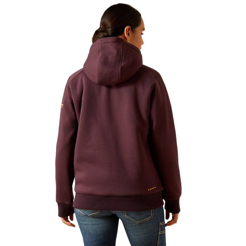 Ariat Women's All-Weather Sherpa Full Zip Hoodie - Fudge-3