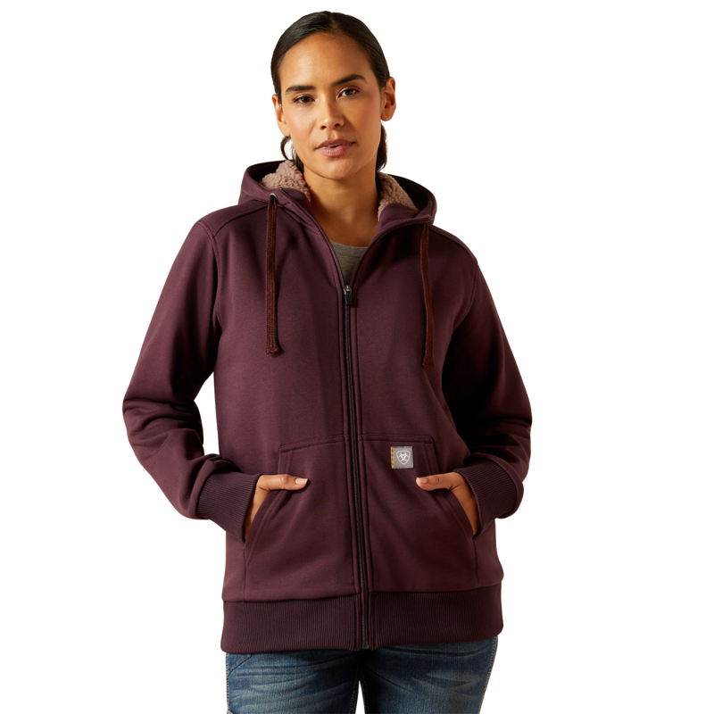 Ariat Women's All-Weather Sherpa Full Zip Hoodie - Fudge