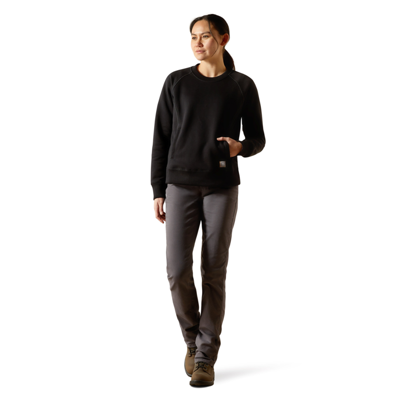 Ariat Women's Rebar Lightweight Sweatshirt - Black-3
