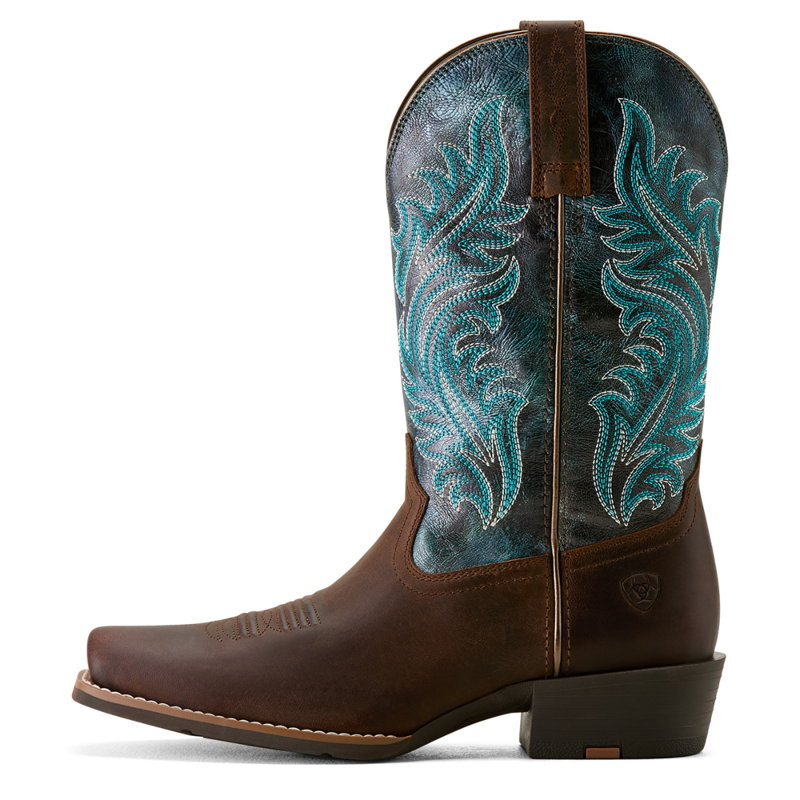 Ariat Women's Round Up Narrow Cutter Toe Western Boot - Standard - Sassy Brown-1