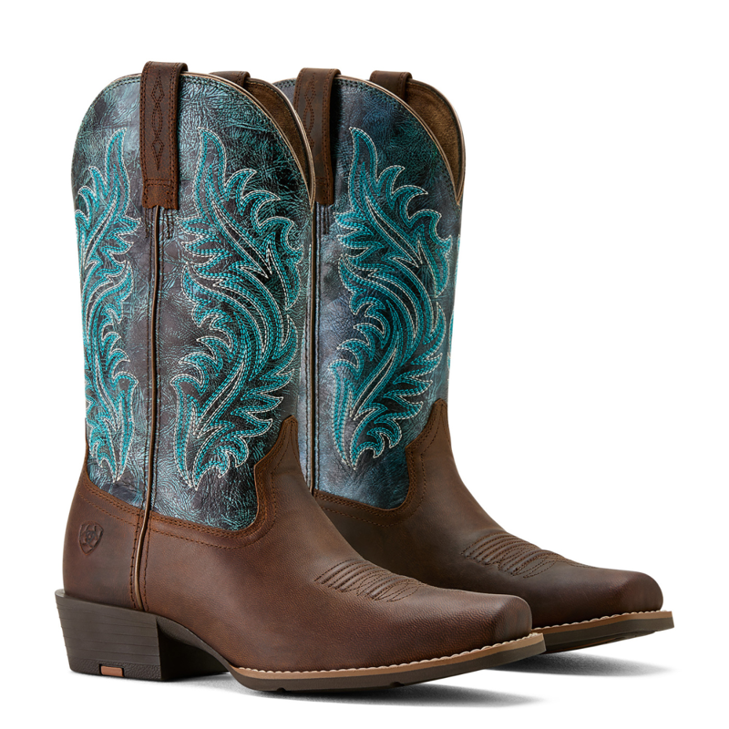 Ariat Women's Round Up Narrow Cutter Toe Western Boot - Standard - Sassy Brown-6