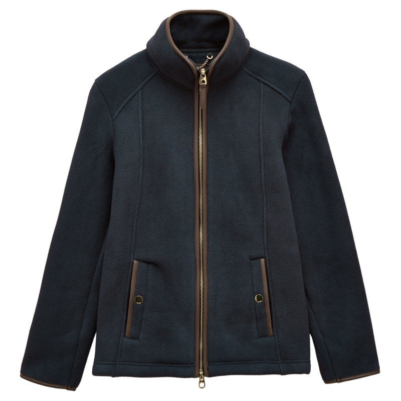 Joules Ladies Heritage Zip Through Fleece - Navy