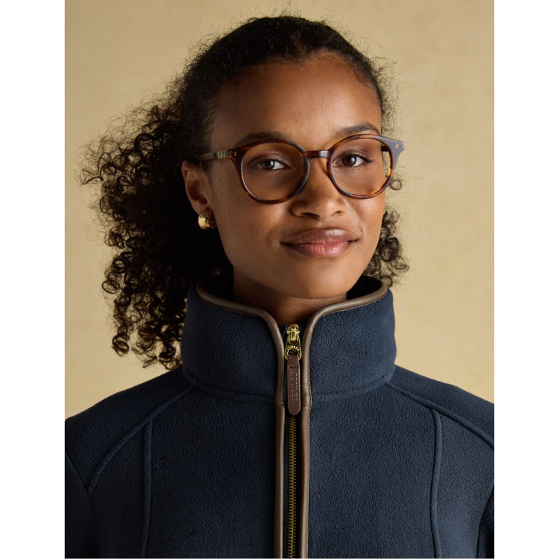 Joules Ladies Heritage Zip Through Fleece - Navy-3