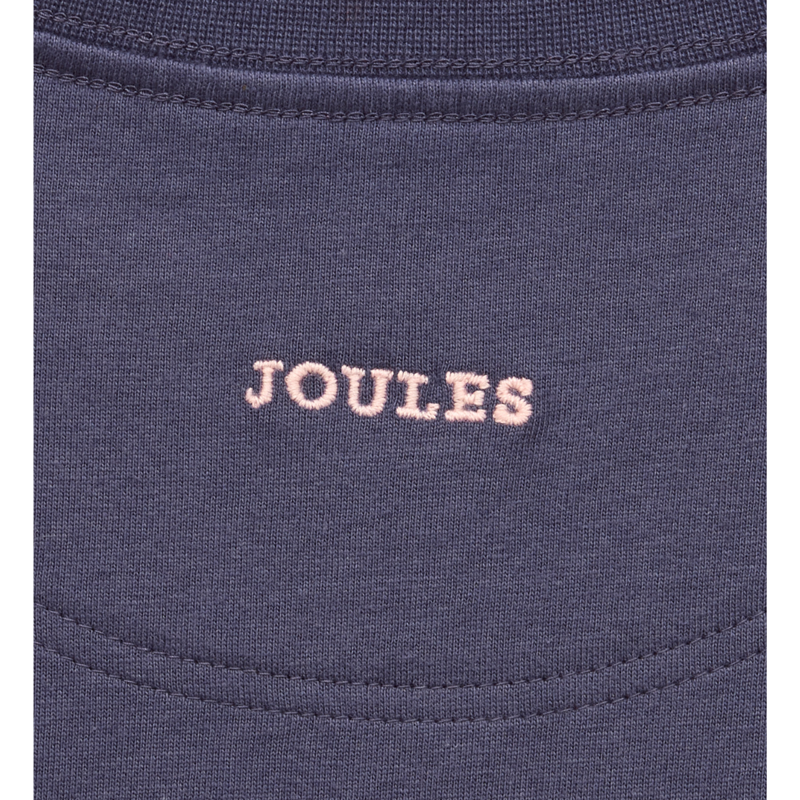 Joules Girls' Ava Applique Long Sleeve Top - Navy Blue-2