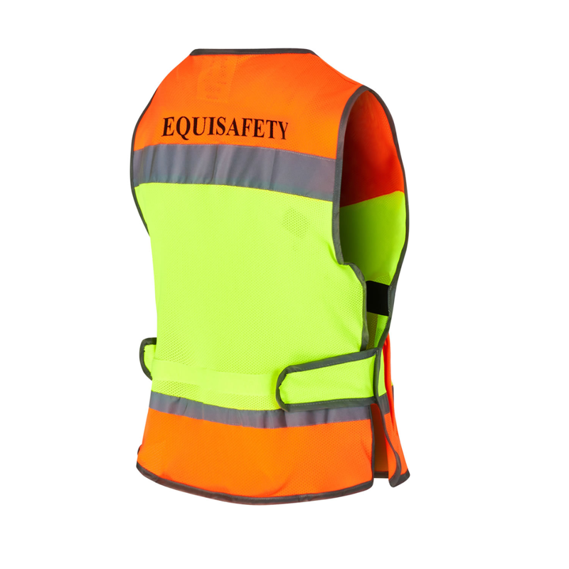 Equisafety Childs Waistcoat - Yellow/Orange-1