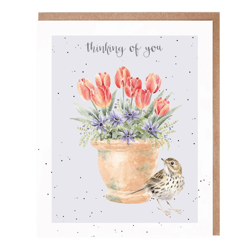 Wrendale Designs 'The Meadow Pipit' Bird Thinking Of You Card