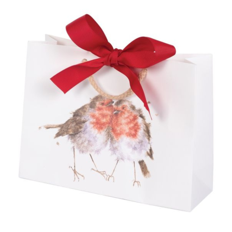 Wrendale Designs 'A Little Red Robin' Robin Men's Christmas Socks-2