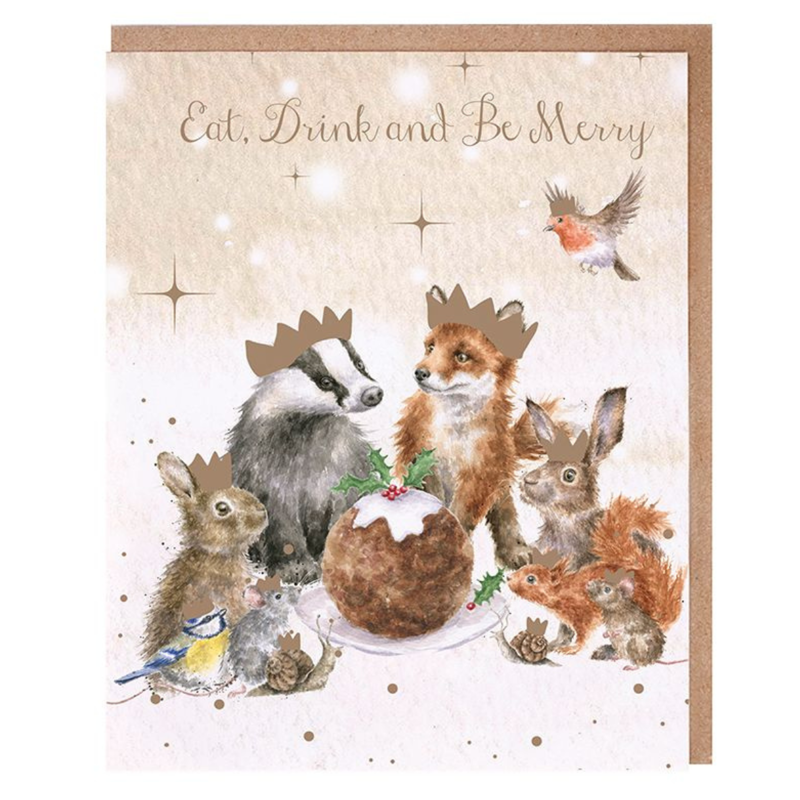 Wrendale Designs 'The Christmas Party' Woodland Card Pack-1