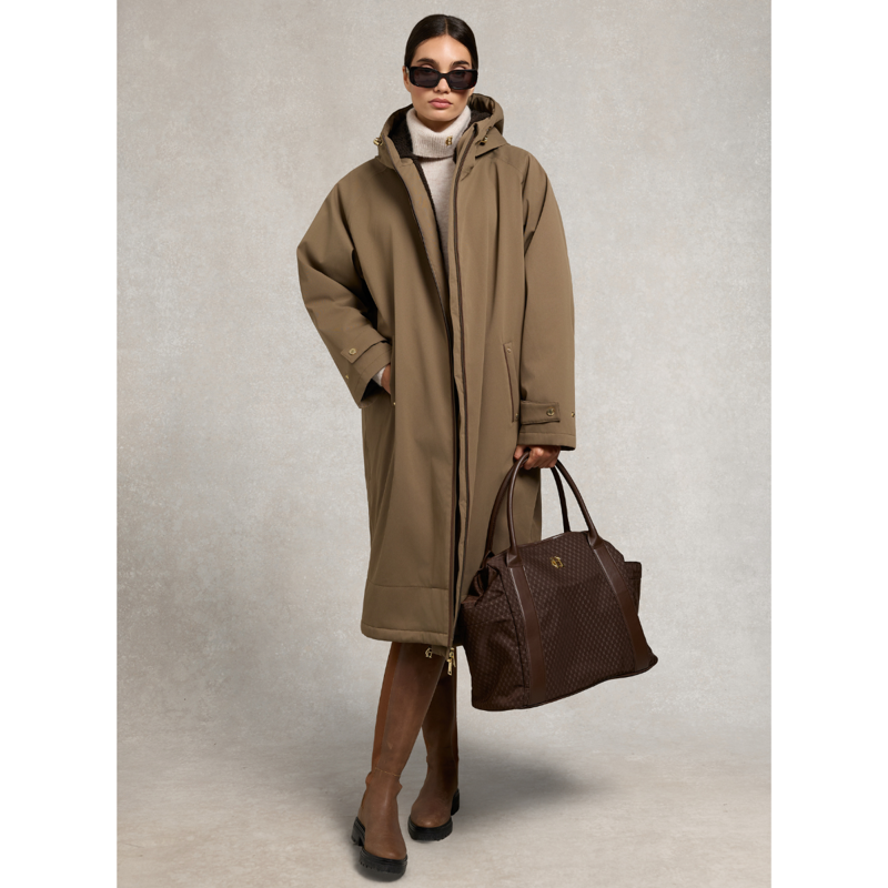 Holland Cooper One-Size Waterproof Coat - Mink-3