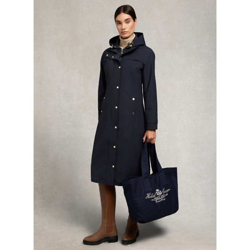 Holland Cooper Folgate Rain Coat - Ink Navy-2