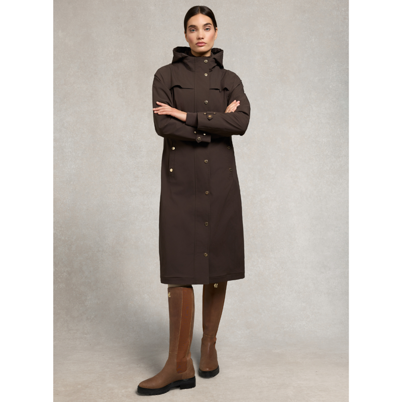 Holland Cooper Folgate Rain Coat - Chocolate-1