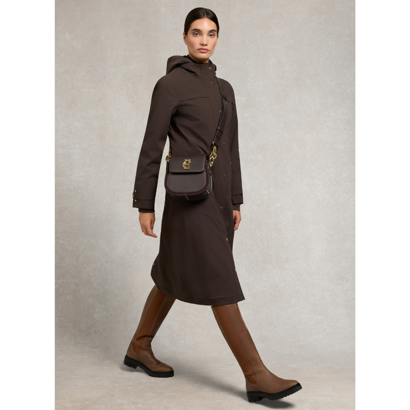 Holland Cooper Folgate Rain Coat - Chocolate-4